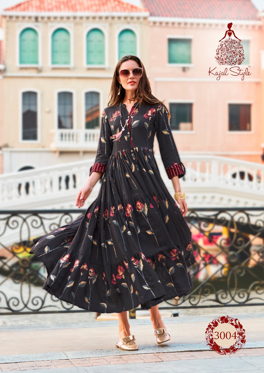 F.Season's Vol.3 Kajal Style Heavy Rayon Long Kurti F.Season's Vol.3 Kajal Style Heavy Rayon Long Kurti